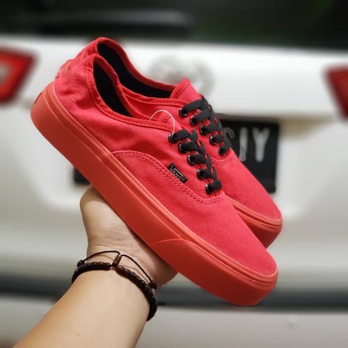 vans red monochrome