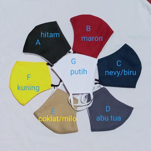 Foto Produk masker kain katun dewasa 3 play dari fashionstar.