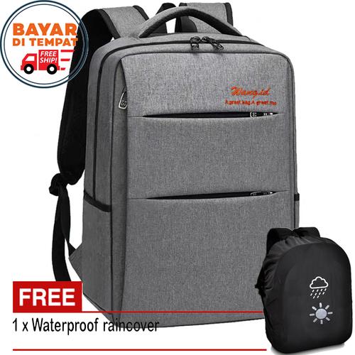 Foto Produk Tas Pria Tas Ransel Pria ZL03 Tas Backpack Tas Laptop Ori + Bag Cover dari Juragan Tas Import
