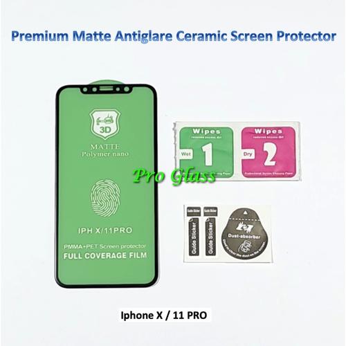 Foto Produk Iphone X / 11 PRO Matte Antiglare Shock Ceramic Screen Protector dari Pro Glass