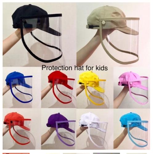 Foto Produk Topi Anti Corona Baseball Anak / Face Shield anak dewasa / Topi + mika dari manything.id