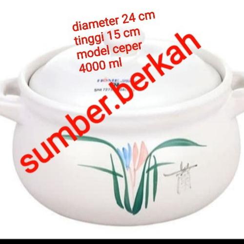 Foto Produk panci claypot sapo keramik 4000 ml home line dari sumber.berkah
