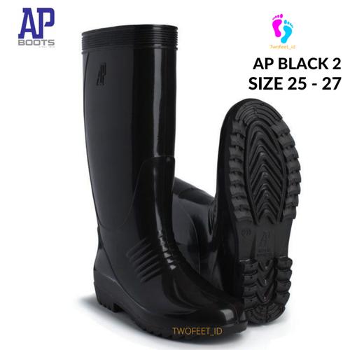 Foto Produk AP BOOTS HITAM TINGGI - AP BLACK 2 HITAM TINGGI SEPATU BOOTS KARET - 25 dari TwoFeet_id