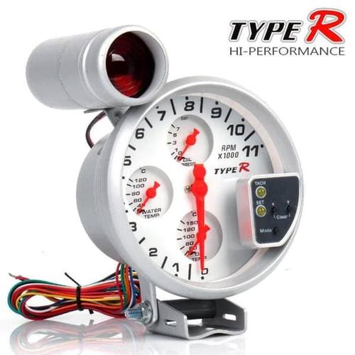 Gambar TACHOMETER TYPE R 4IN1 5 INCH TAKOMETER MOBIL TIPE R dari Wijaya Co undefined Tokopedia