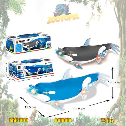 Foto Produk PROMO BBR1010 Lumba Lumba Ikan Dolpin Mainan Anak Safari Hewan Binatan - Biru dari Madam Octopus