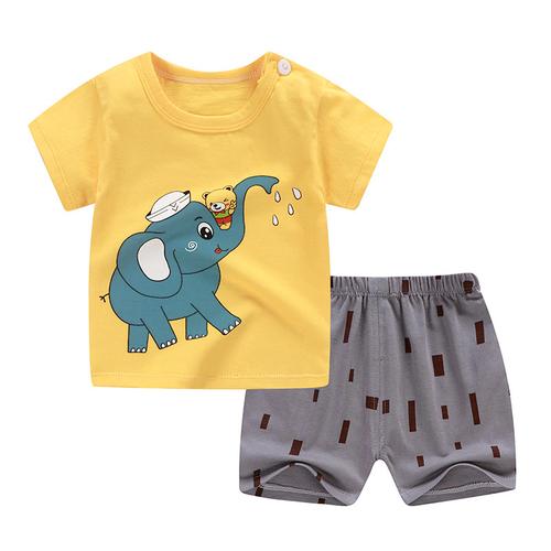 Foto Produk Baju Bayi Setelan Anak Comfy Totem Ukuran 73 / 2-6 Bulan Piyama Bayi - elephant dari Moi and Moi Babies&Kids