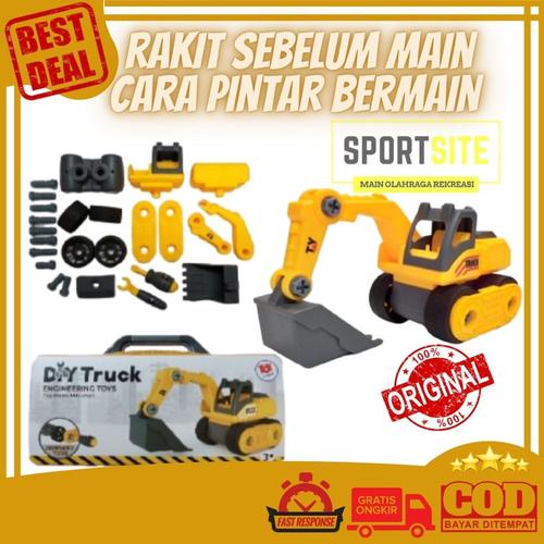 Foto Produk DIY Construction Koper Tools Mainan Edukasi Anak Bongkar Pasang Truk dari Sportsite