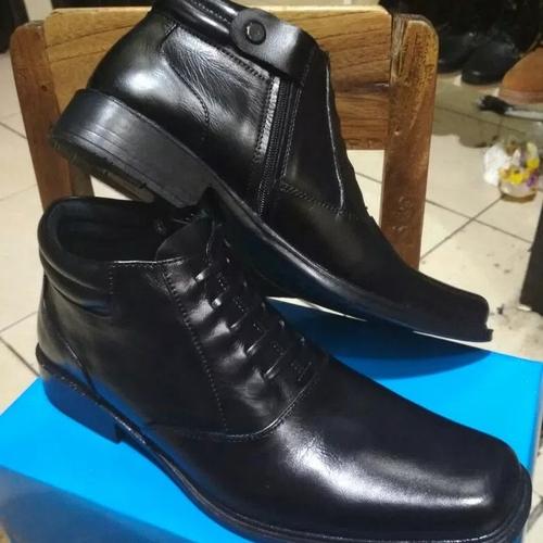 Foto Produk Sepatu Formal PDH Rit Kulit Asli - Hitam, 39 dari rudisport solo
