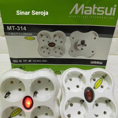 Foto Produk T Multi Colokan Listrik Lubang 4/Stop Kontak Out Now 4 in 1 Switch Mat dari SinarSeroja