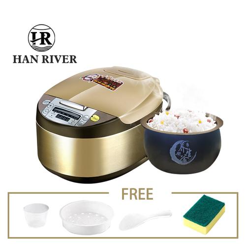 Foto Produk HAN RIVER HRRC-0001 Rice Cooker/magiccom Kontrol sentuh 2L - GOLD dari Han River Official store