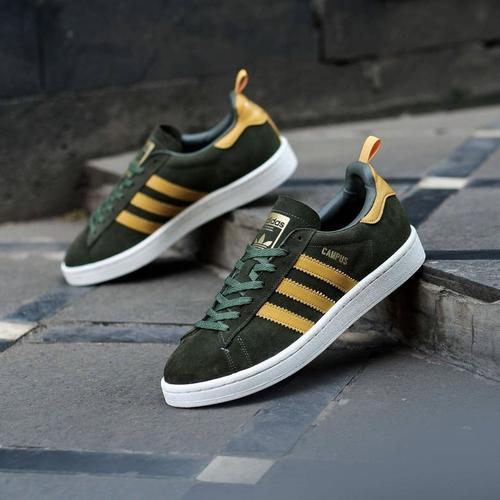 Adidas Campus Retro Olive Green Yellow 