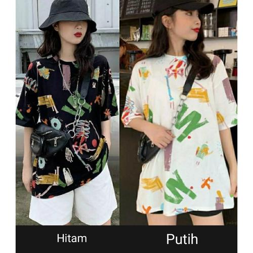 Foto Produk KAOS JUMBO WANITA LD 120 SUMMER LOSE - Putih, XXXL dari tunik muslim modern