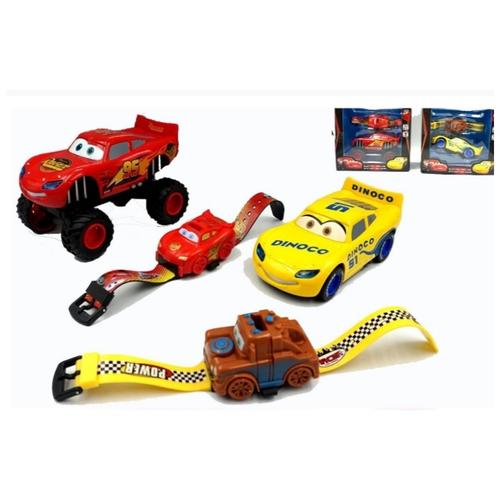 Foto Produk Mainan cars diecast transformable disney pixar / jam tangan cars - Kuning dari naga_toys