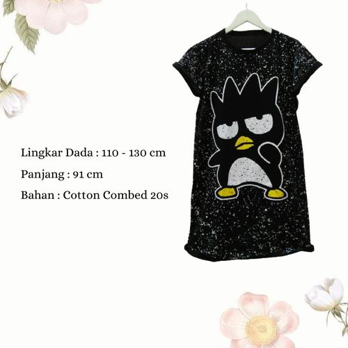 Foto Produk Dress Wanita Jumbo Midi Dress Casual Wanita Dress Karakter Badzmaru dari Poedie