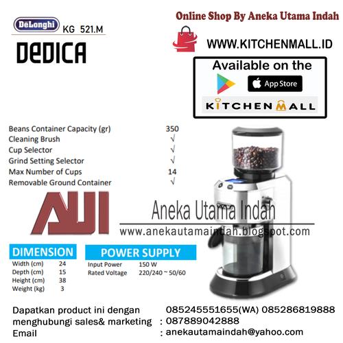 Jual DELONGHI KG 521.M Coffee Grinder 