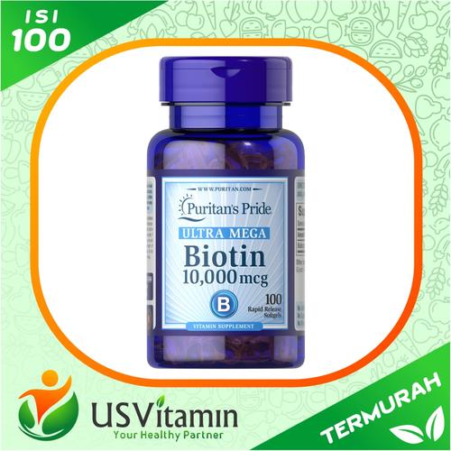 Foto Produk Biotin 10000 mcg - 100 Tablet Original & Termurah dari usvitaminshop