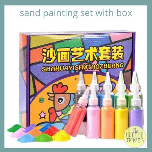 Foto Produk Sand Painting Set with Box - Mainan Edukasi - Mainan Anak dari Little Tickles