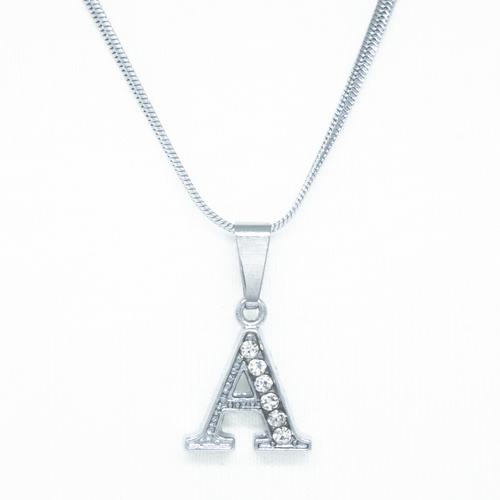Jual Kalung Necklace Wanita Alfabet 