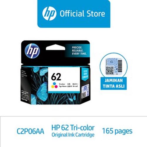 Jual HP 62 Tri-color Original Ink 