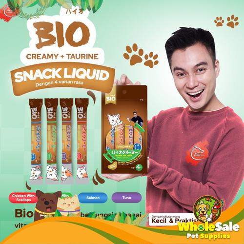 Jual Snack Kucing Bio Creamy Treat Basah Adult Kitten Seperti Meo