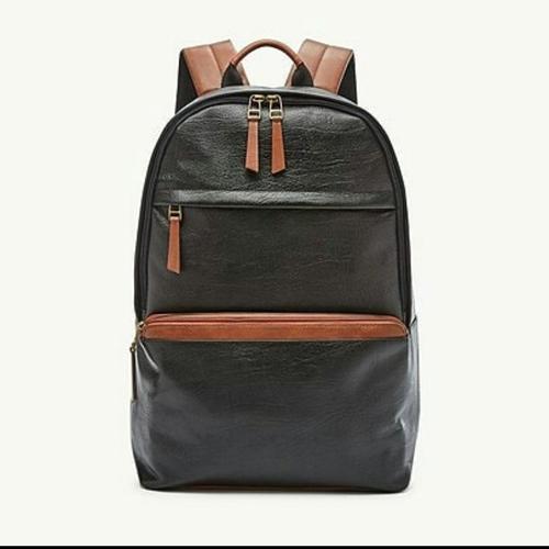 fossil black backpack
