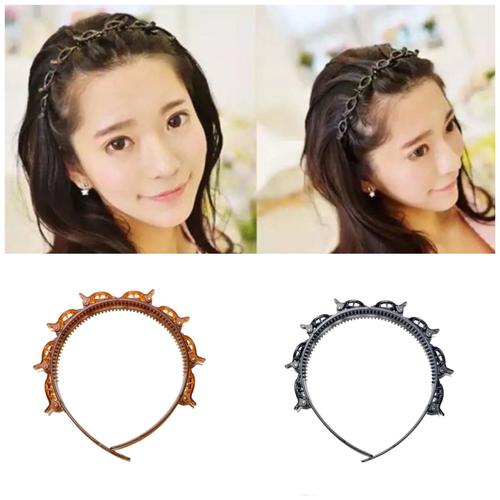 Jual Bando Jepit Rambut Korea Hair Twister Kunyou Headband - Kota ...