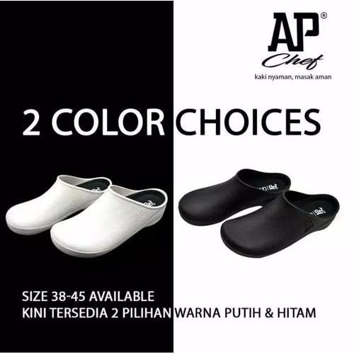 Foto Produk SEPATU CHEF SEPATU DAPUR KARET - AP CHEF 38-43 BLACK - AP BOOTS - 40, Hitam dari TwoFeet_id