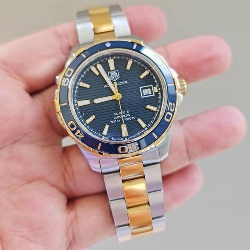 TAG HEUER AQUARACER CAL 5 TWOTONE GOLD 