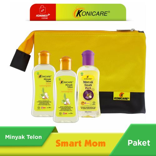 Foto Produk Konicare Minyak Telon Plus & Extra Lemongrass 60 ml Paket Smartmom dari Konimex Store