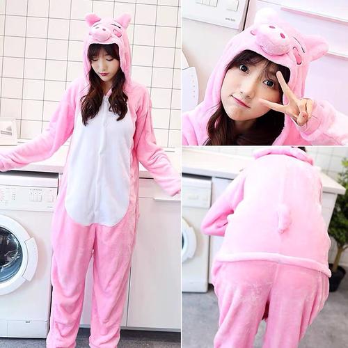 Foto Produk BAJU ONESIE PIG BABI PIGGY PIYAMA KOSTUM COSPLAY - L DEWASA dari RepublikBoneka