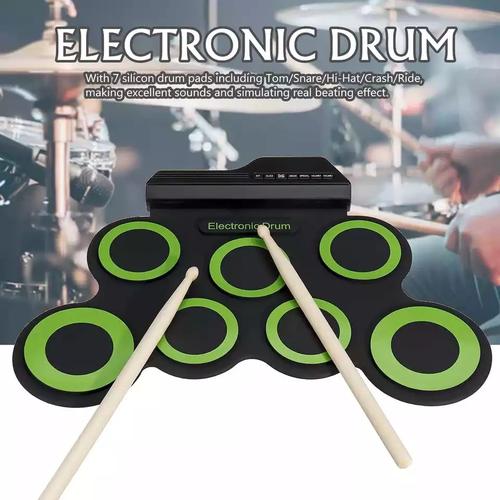 Foto Produk Portable Electronic Drum Digital USB 7 Pads Set Electric Drum Pad Kit dari rubic wear
