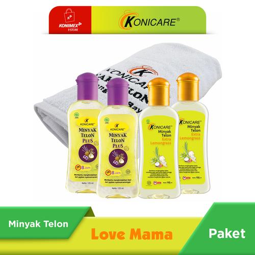 Foto Produk Konicare Minyak Telon Plus & Extra Lemongrass 125 ml Paket Lovemama dari Konimex Store