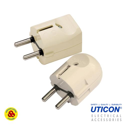 Foto Produk Uticon Steker Arde Bulat S-28 Round Plug S28 dari Gudang Listrik