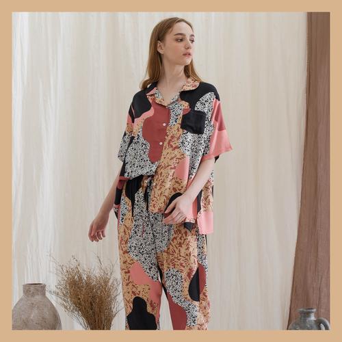 Foto Produk Alice Set in Macaron - Sleepwear / Piyama Baju Tidur Rayon by RAHA dari Raha Sleepwear