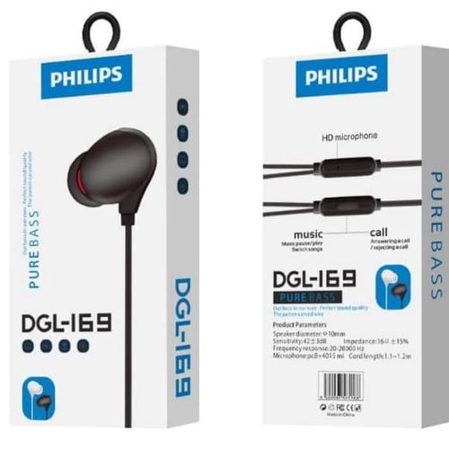 Philips shb4305bk / 00 pure bass draadloze oortelefoon met bluetooth - zwart