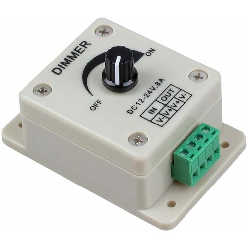 Jual Dimmer DC 12V 24V 8A Lampu Led Strip Motor Kipas Peredup Kota