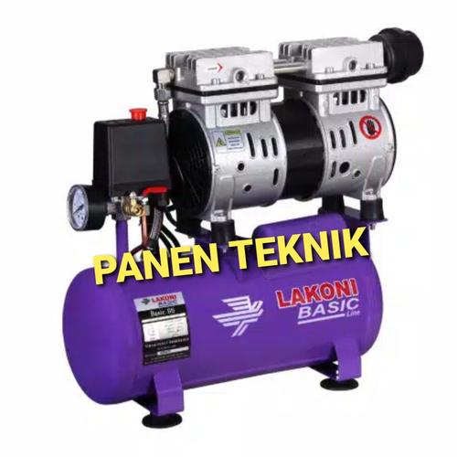 Foto Produk COMPRESOR LAKONI BASIC OILESS 9S 3/4HP SILENT dari Panen Teknik