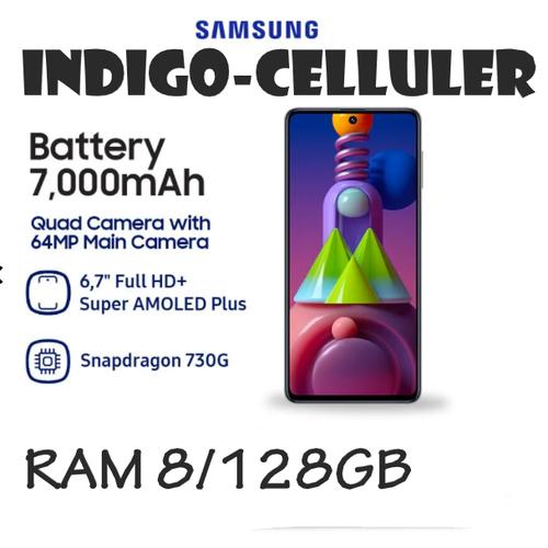 Foto Produk SAMSUNG GALAXY M51 RAM 8/128GB -GARANSI RESMI - Putih dari Indigo Celuler