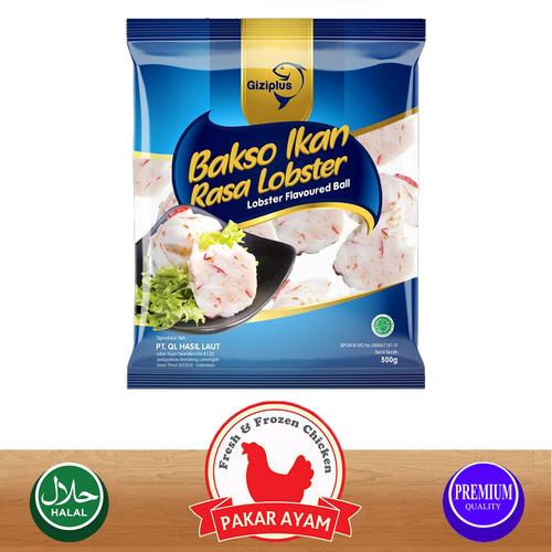 Foto Produk GIZIPLUS BAKSO IKAN LOBSTER / LOBSTER FLAVOUR FISH BALL KUALITAS PREMI - 250 gram dari Pakar Ayam