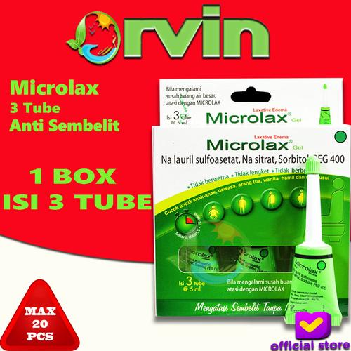 Foto Produk MICROLAX GEL ISI 3 TUBE @ 5 ML,CEPAT MENGATASI SEMBELIT, SULIT BAB dari Orvin Health & Beauty