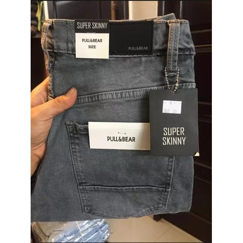 Gambar Celana Jeans Stret / Celana Jeans Skinny Pull&Bear /Celana Pensil Pria - 28, Abu-abu dari RANDI_COLLECTION Jakarta Pusat Tokopedia