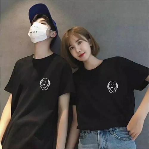 Foto Produk Kaos couple snoppy lengan pendek - baju pasangan dari Grosir Baju Couple :)