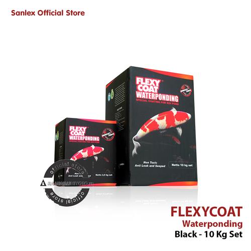 Gambar FLEXYCOAT WATERPONDING BLACK 10 KG SET dari Sanlex Official Store Kota Bandung Tokopedia