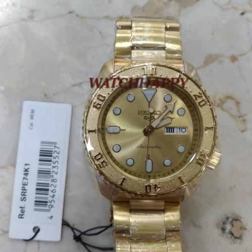 Jual Seiko 5 Sport SRPE74K1 SRPE74 Men Daydate Matic SRPE74K 100% Original  - Jakarta Pusat - Watchhappy | Tokopedia