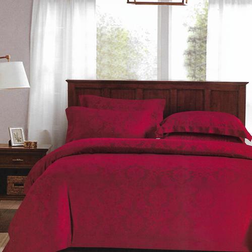 Foto Produk Sleep Buddy Set Sprei dan Bed Cover Neo Classic Maroon Jacquard Tencel - Single Size dari Sleep Buddy Bedding