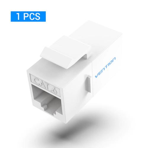 Gambar Vention IPG Modular Cat6 Cat5e Barel RJ45 Ethernet Extender - Cat6 Putih, isi 1 pcs dari Vention Authorized Store Tokopedia