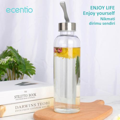 Foto Produk ecentio Botol Air Minum Transparan Drinking Water Bottle Botol Bening dari ecentio Official Store