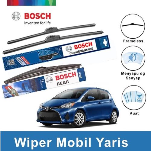 Foto Produk Bosch Wiper Mobil Toyota Yaris Frameless Clear Advantage 24 & 14 +H307 dari BOSCH by Klik Onderdil