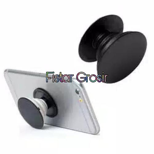 Foto Produk Popsocket Pop Socket Holder Hp Handphone Polos Hitam Putih - Putih dari Fistar Grosir