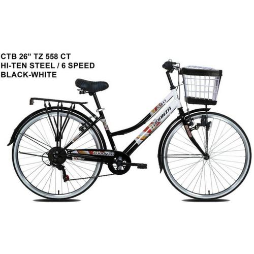 Foto Produk Sepeda Mini Keranjang City Bike 26 Inch Turanza 558 CT 6 Speed dari Sepeda Holic